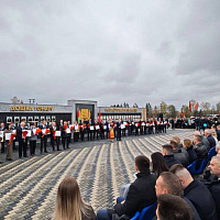 Торжественная церемония открытия обновленной Доски почета Могилевской области