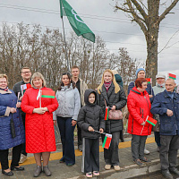 Церемония открытия путепровода по ул. К.Маркса