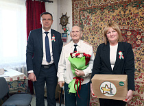 Поздравление ветерана Великой Отечественной войны в преддверии 80-летия великой Победы