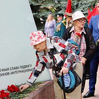 Ко Дню ВДВ состоялось открытие архитектурной композиции у памятника воинам-интернационалистам