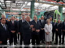 Президент Республики Беларусь Лукашенко А.Г. с рабочим визитом посетил «Бобруйскагромаш»