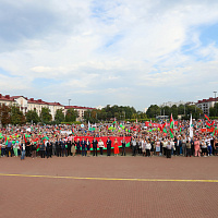 ОАО «Управляющая компания холдинга «Бобруйскагромаш» приняла активное участие в митинге за мир, стабильность и безопасность Беларуси