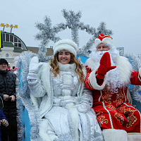 Приняли участие в шествии Дедов Морозов и Снегурочек