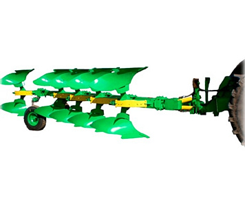 5-bodied reversible semi-mounted plough POPR-5-40 with spring protection